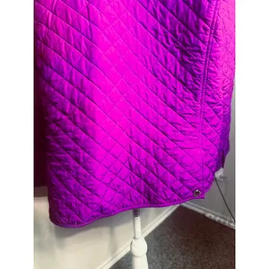 Lauren Ralph Lauren Quilted Jacket Magenta Purple Snap Front Peter Pan Collar L thumbnail 5