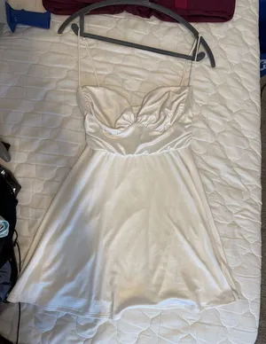Lucy in the Sky Strapless Cream Dress thumbnail 1