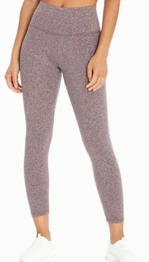 Zobha melange capri tan Heathered high waisted leggings thumbnail 1