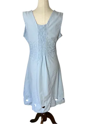 VINTAGE Embroidered Cutout Hem Dress thumbnail 4