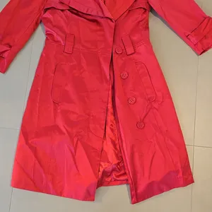 Bebe Gorgeous Red Long Sleeves Trench Coat thumbnail 3
