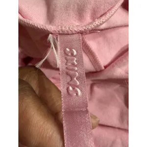 Skims Cotton  Foldover‎ Skirt Size Medium Pink Flaw Cut Hem thumbnail 4