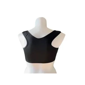 Unbranded Ruched Shoulder Sports Bra, Women's,‎ Black Racerback Fits S/M thumbnail 4