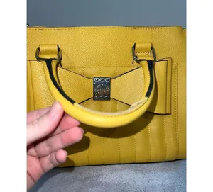 Betsey Johnson Satchel Crossbody Yellow Bag Shoulder Purse thumbnail 4