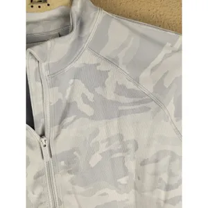 Lululemon Womens Inognito White Snow Camo Pace Pursuit Half Zip Pullover Small thumbnail 3