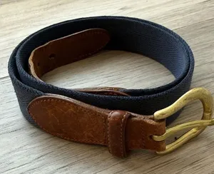 Coach Belt Navy Leather thumbnail 1