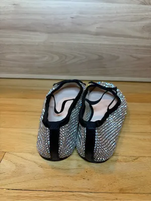 Loeffler Randall Leonie Crystal Mesh Mary Jane Flats in Silver - Size 9 thumbnail 4