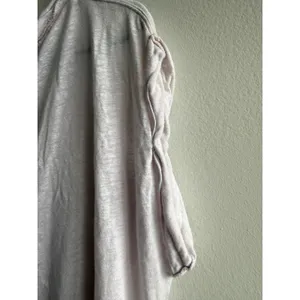 We The Free Free People Women Lavender Oversized Slub Knit Raw Hem Tee Small‎ thumbnail 4