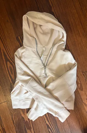 Lululemon scuba cream half zip thumbnail 1
