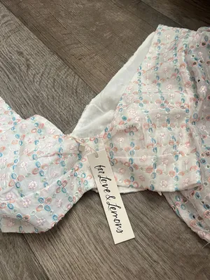 NWT For Love & Lemons Denise Crop Top size small thumbnail 9