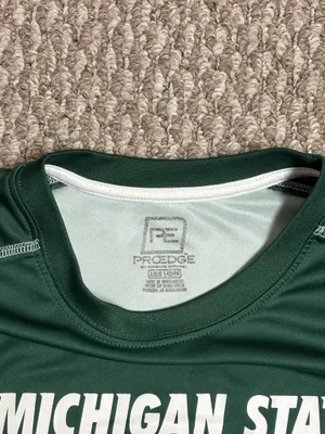 Michigan State Spartans Pro Edge Green and White College Team Athletic T-Shirt thumbnail 4