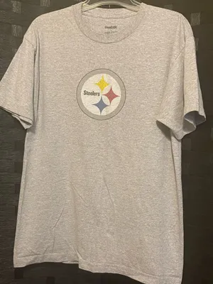 Reebok Pittsburgh Steelers Shirt Men Large Gray Short Sleeve Crew Neck NFL L thumbnail 2