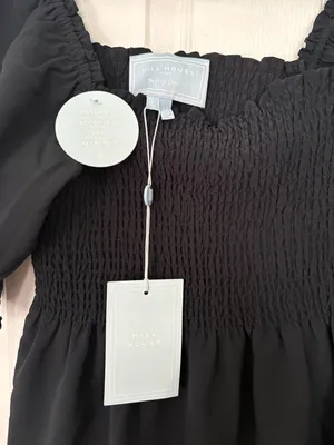 NWT Hill House Home Elizabeth Nap Dress Black Wrinkle Resistant Mini L thumbnail 5
