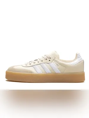 adidas Originals Sambae Sneakers Beige and White Rubber Sole Size 10 thumbnail 3