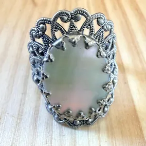 Vintage West Germany Mother of Pearl Ring thumbnail 7