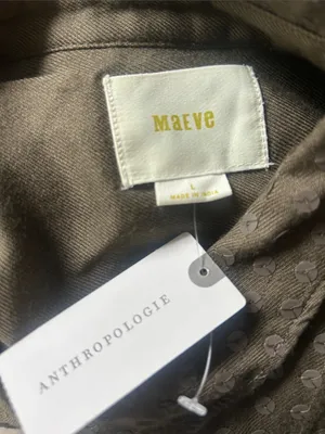 Anthropologie Maeve Sequin Button Down Top Size Large NWT thumbnail 13