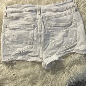 SO White Jean Shorts Distressed Frayed Hem thumbnail 2