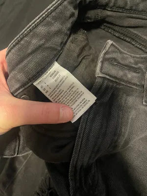 Black American Eagle Mom Jeans Ripped thumbnail 5