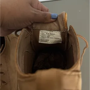 Duluth Trading Co Seneca Falls Leather Laced Ankle Boots Moc Toe Tan Brown W 9.5 thumbnail 11
