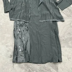 Kd‎ Spring Womens Lagenlook Dress With Cardigan Art to Wear Green Size Large L thumbnail 3