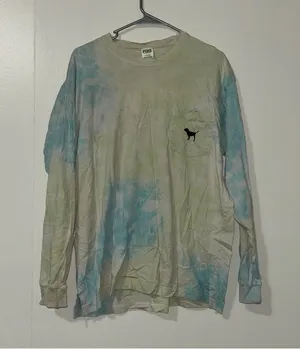Victorias Secret PINK Tie-Dye Long Sleeve Shirt thumbnail 1