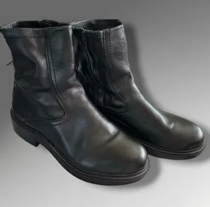 Franco Sarto Karlita Black Side Zip Ankle Booties Size 9.5M thumbnail 1