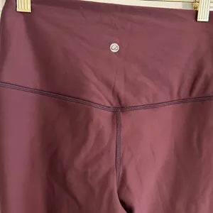 CRZ Yoga Fleece Lined Leggings Burgundy Purple Size XS thumbnail 7