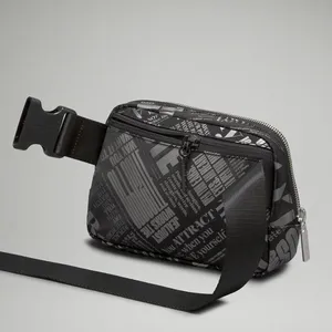 Lululemon Everywhere Belt Bag 1L Manifesto Print Black Silver thumbnail 4