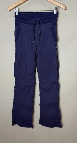 Navy Lululemon Lined Dance Studio Pants Trousers Joggers Size 2 thumbnail 1