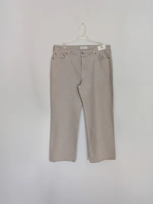 Abercrombie & Fitch The Baggy Low Rise Taupe Jeans Size 33 16 Regular NWT XL thumbnail 3