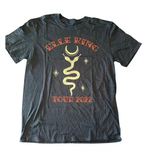 Elle King Black Short-Sleeve Graphic Tee - Women's M thumbnail 1