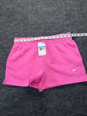Nike Standard Fit Mid Rise Women's Pink Athletic 4”Length Drawstring Shorts thumbnail 5