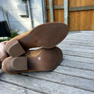 Alex Marie Women’s Shoes Brown‎ Suede Heel Booties Size 9 thumbnail 5