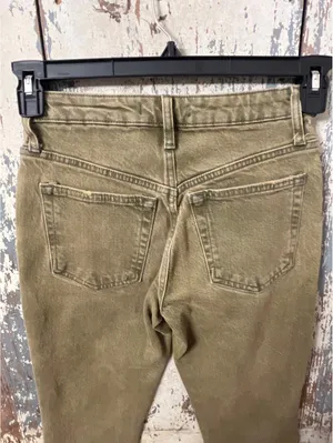 We the Free Green Denim pants jeans size 24 thumbnail 5