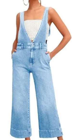 Free People Overalls Denim thumbnail 1