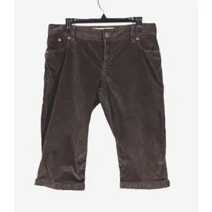 Old Navy Y2K Low Rise Bermuda Short Brown Corduroy Minimalist Knee Length 10 thumbnail 2