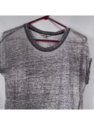 BKE Burnout High Low T-Shirt Gray Size S thumbnail 2