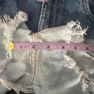 Abercrombie & Fitch Y2K Vtg Dip Dye High Rise Cut Off Denim Shorts 8 Distressed thumbnail 5