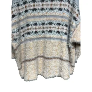 Free People Fair Weather Patterned Cardigan Neutral Combo Women’s Size Small‎ thumbnail 6