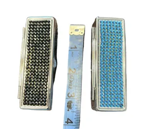 Rhinestone Lipstick Cases Cosmetic Bags Set of 2 Black Blue thumbnail 1