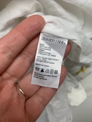 Zimmerman size 3 US size 8/10 White Floral Puff-Sleeve mini dress thumbnail 9