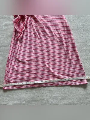 Talbots Diagonal Striped Cotton Sun Dress size S thumbnail 6