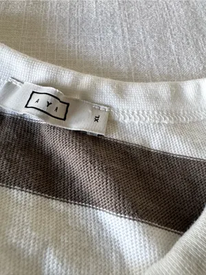 AYR The Practice Tee Stripe Dime Knit, XL thumbnail 8