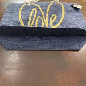 NFL Love Rope Tote Denver Broncos Navy Gold Game Wear Football purse bag thumbnail 11