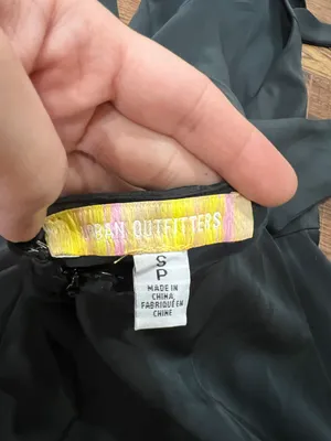 Urban Outfitters Satin Halter Minidress Black Sz S thumbnail 9