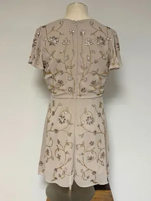 Altar'd State Beaded Wrap Mini Dress thumbnail 3