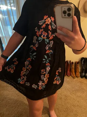 Free People Floral Embroidered Dress thumbnail 2