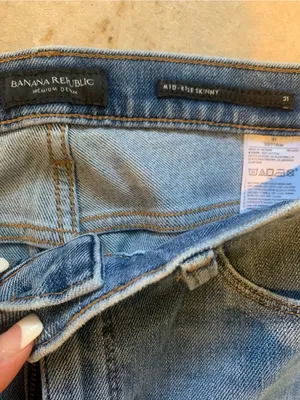 BANANA REPUBLIC Mid Rise Skinny Jeans size 31 thumbnail 3