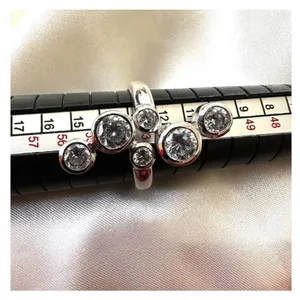 Silver tone rhinestone ring Silver thumbnail 9