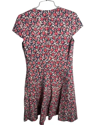 Tory Burch Calico Fit & Flare Floral Ponte Dress S thumbnail 4